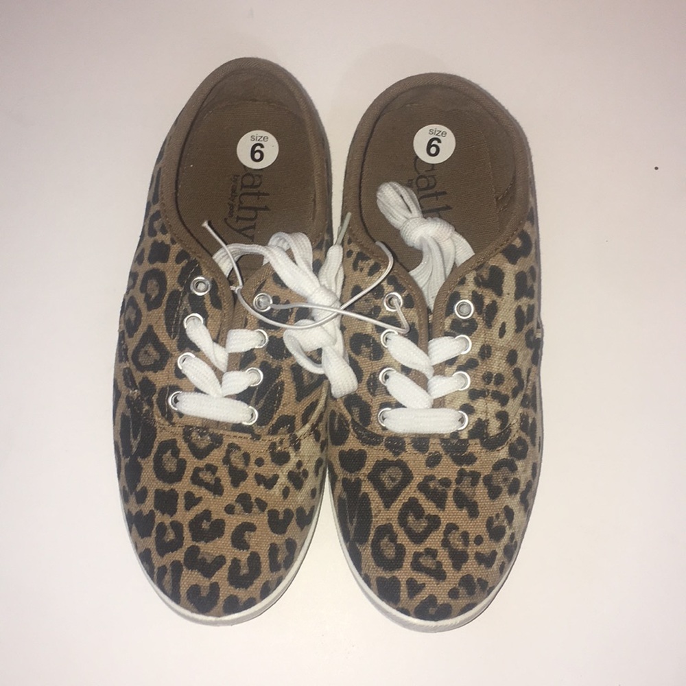 Leopard print sneakers by Cathy Jean